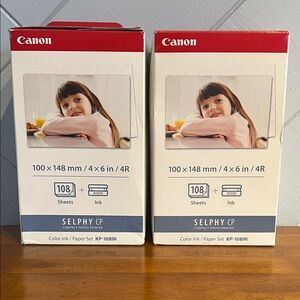 Canon Selphy CP Ink/Paper Set - Red, White, and Blue